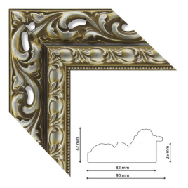 Багет P 12 silver-bronz