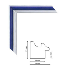 Багет P sait silver blue