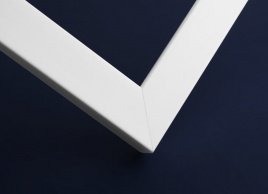Рамка А4, цвет - ультра белый, профиль - квадрат 22 мм