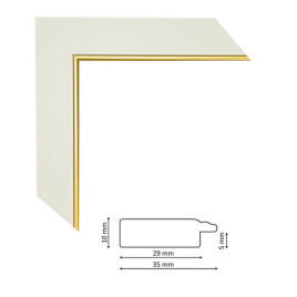 Багет P pas 35 gold line
