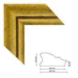 Багет P ondate gold