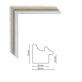 Багет P sait silver white