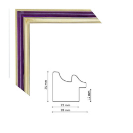Багет P sait gold violet