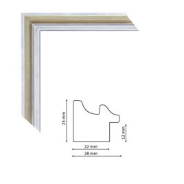 Багет P sait silver white
