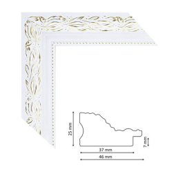 Багет P 4300 white-gold