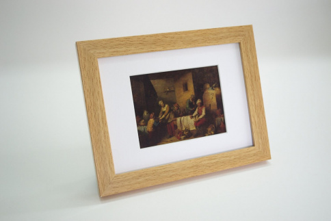 Рамка А6, цвет дерево светлое, профиль - квадрат 22 мм фото 3